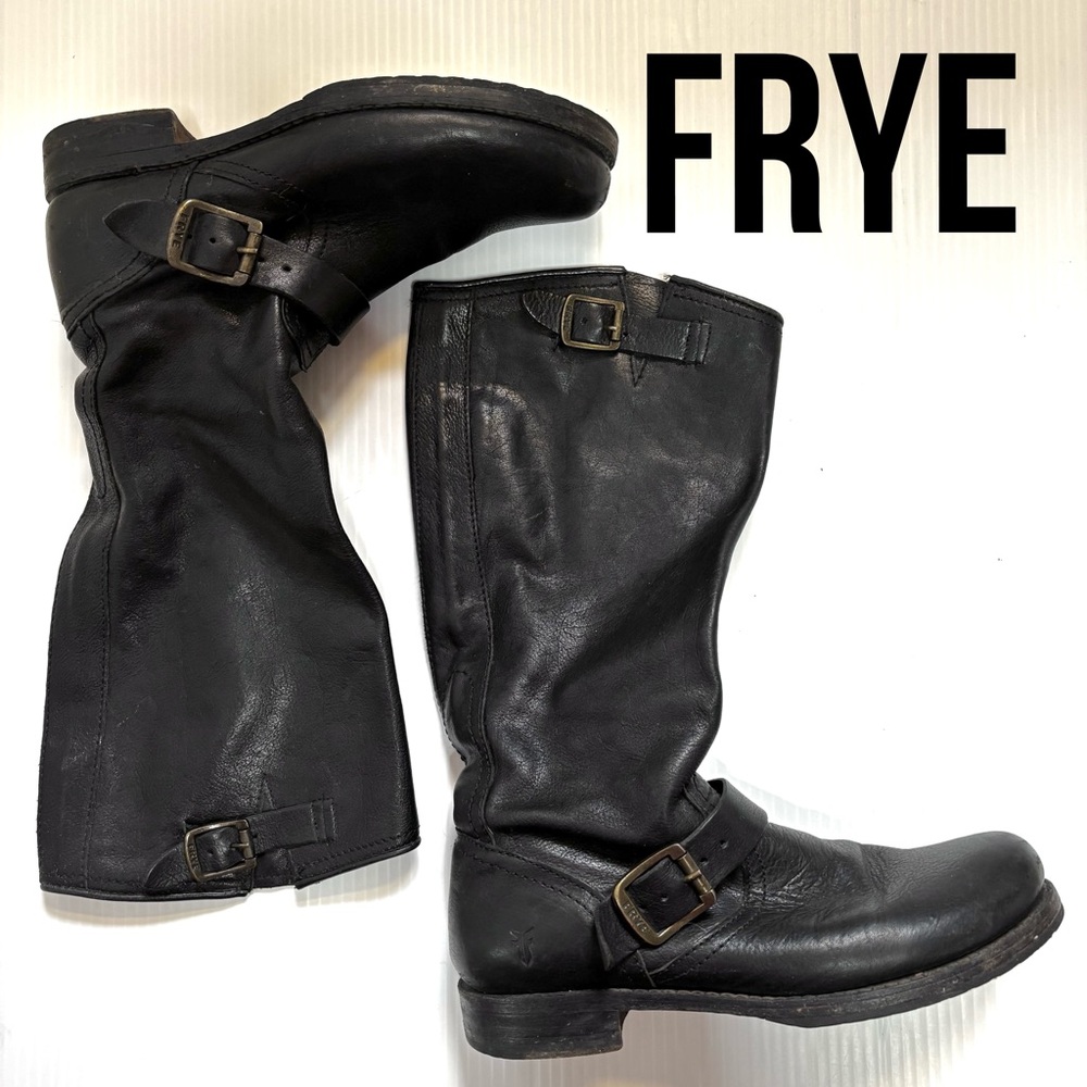 FRYE Veronica Slouch Tall Boots 8.5 Black